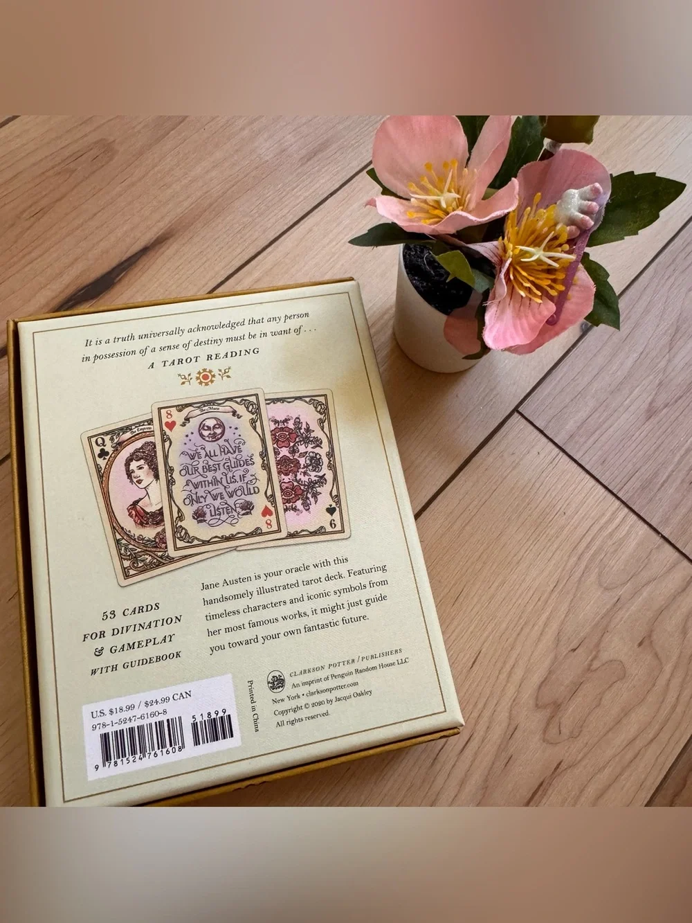 Jane Austen Tarot Deck 53 Cards for Divination Gameplay by Jacqui Oakley